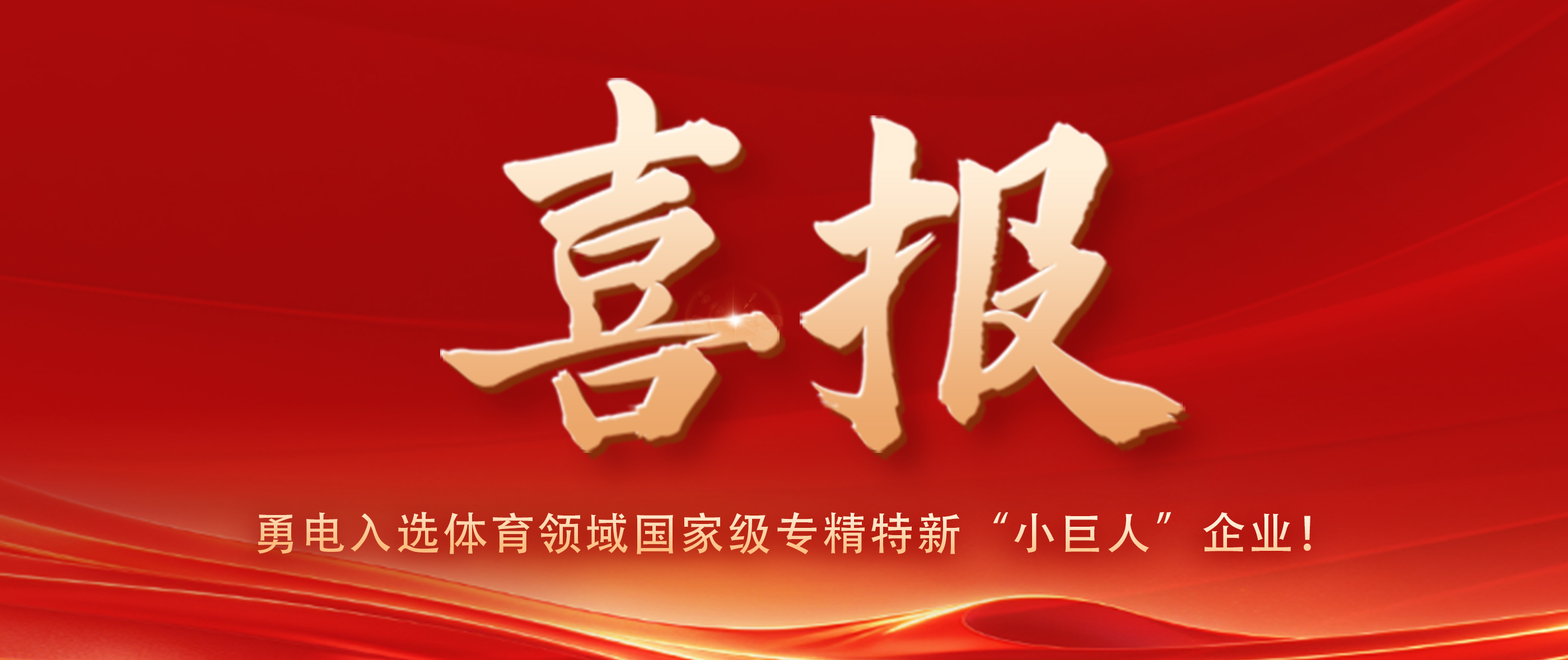 喜报！乐鱼入选体育领域国家级专精特新“小巨人”企业！